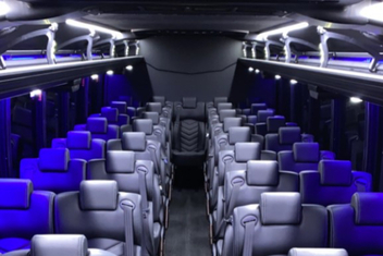 Hoover Charter Bus Interior